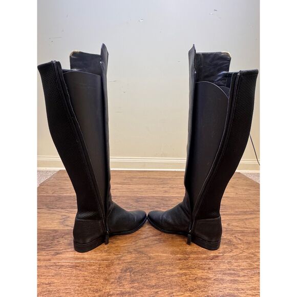 COLE HAAN Grand OS Dutchess Leather Over-the-knee Boots In Black, Sz 6B - Picture 5 of 11